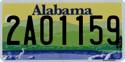 AL license plate 2AO1159
