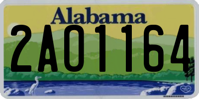 AL license plate 2AO1164