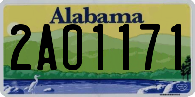 AL license plate 2AO1171