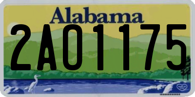 AL license plate 2AO1175