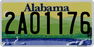 AL license plate 2AO1176