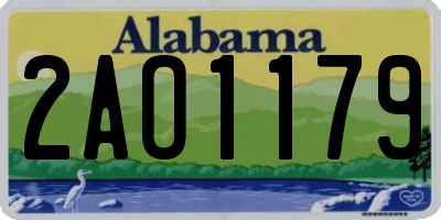 AL license plate 2AO1179