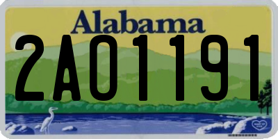 AL license plate 2AO1191
