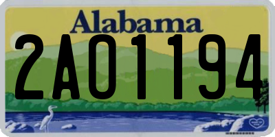 AL license plate 2AO1194