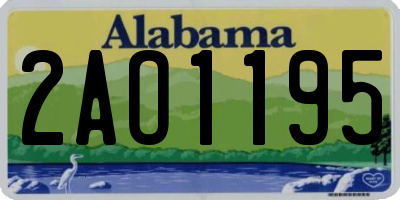 AL license plate 2AO1195