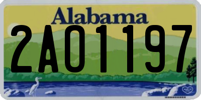 AL license plate 2AO1197