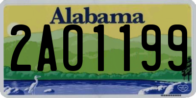 AL license plate 2AO1199
