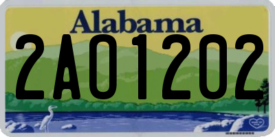 AL license plate 2AO1202