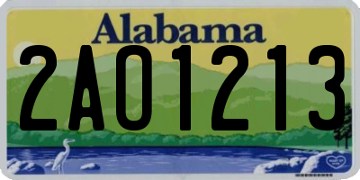AL license plate 2AO1213