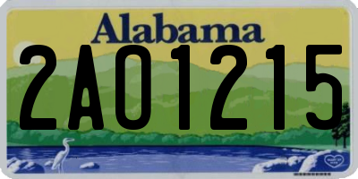 AL license plate 2AO1215