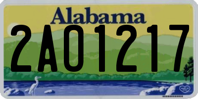 AL license plate 2AO1217