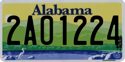 AL license plate 2AO1224