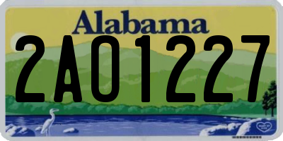 AL license plate 2AO1227