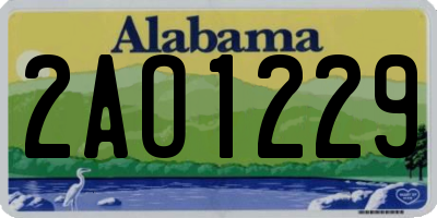 AL license plate 2AO1229