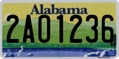 AL license plate 2AO1236