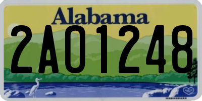 AL license plate 2AO1248