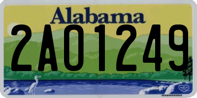 AL license plate 2AO1249