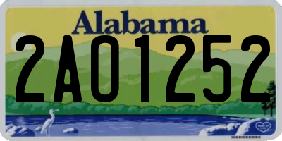 AL license plate 2AO1252