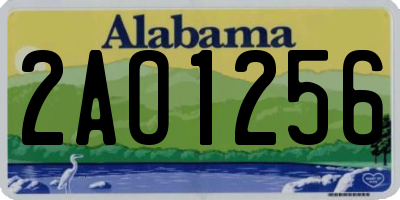 AL license plate 2AO1256