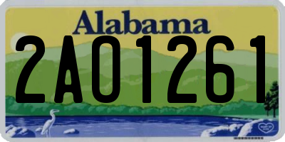 AL license plate 2AO1261