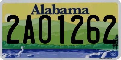 AL license plate 2AO1262