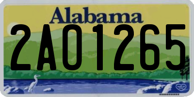 AL license plate 2AO1265