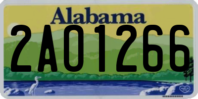 AL license plate 2AO1266