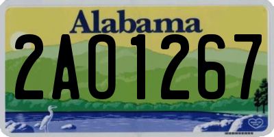 AL license plate 2AO1267