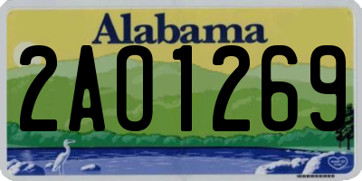AL license plate 2AO1269