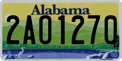 AL license plate 2AO1270