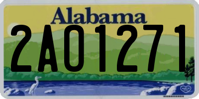 AL license plate 2AO1271