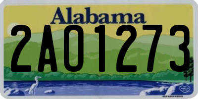 AL license plate 2AO1273