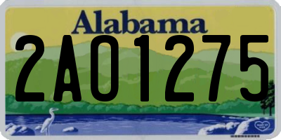 AL license plate 2AO1275