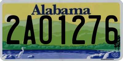 AL license plate 2AO1276