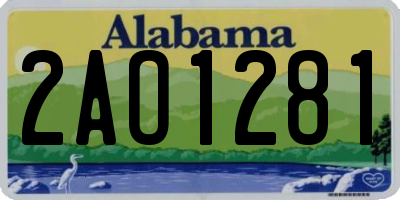 AL license plate 2AO1281