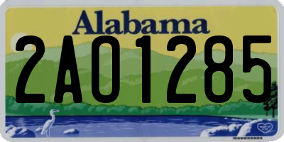 AL license plate 2AO1285
