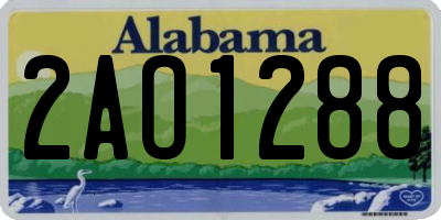AL license plate 2AO1288