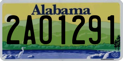 AL license plate 2AO1291