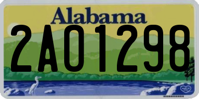 AL license plate 2AO1298
