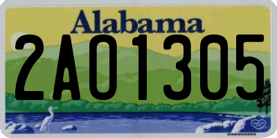 AL license plate 2AO1305