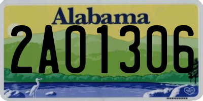 AL license plate 2AO1306