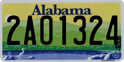 AL license plate 2AO1324