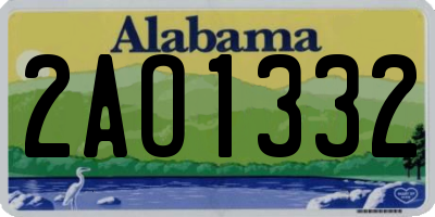 AL license plate 2AO1332