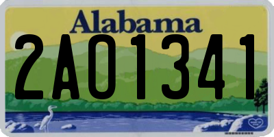 AL license plate 2AO1341