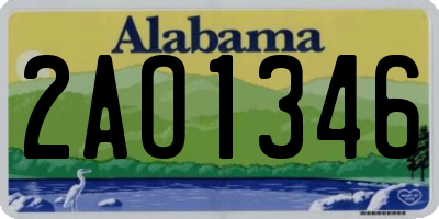 AL license plate 2AO1346