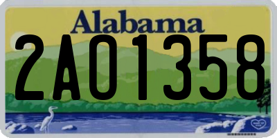 AL license plate 2AO1358