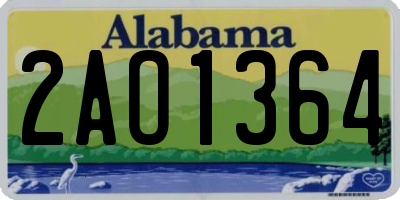 AL license plate 2AO1364
