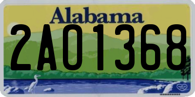 AL license plate 2AO1368