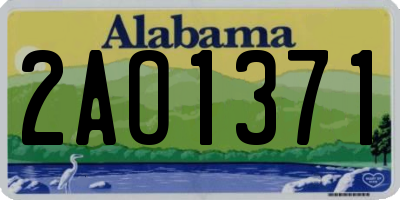 AL license plate 2AO1371