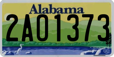 AL license plate 2AO1373
